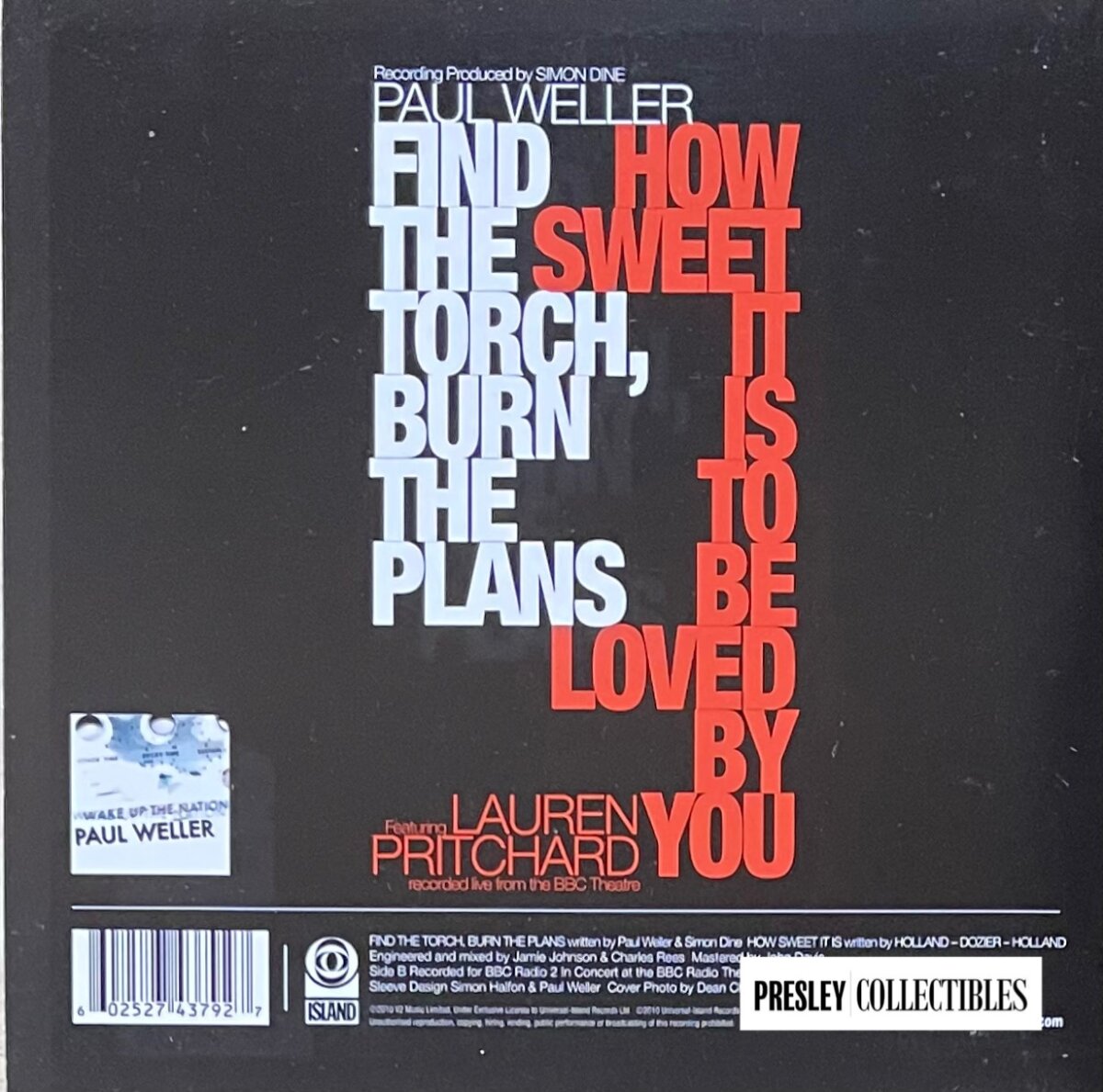 Paul Weller Signed Vinyl