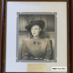 Ginger Rogers Autograph