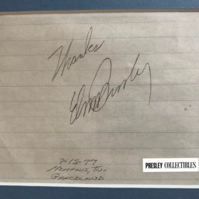 Elvis Presley Autograph Rarest