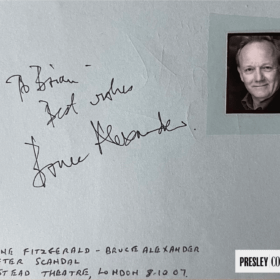Bruce Alexander Autograph