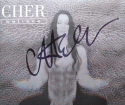 Cher hand signed Believe CD