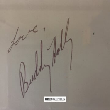 Buddy Holly Autograph