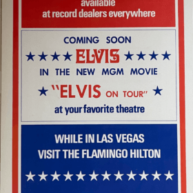 Elvis Presley Rare Signed 1972 Las Vegas Hilton Menu