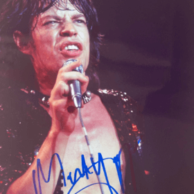 Mick Jagger Signed Photo