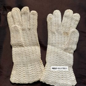 Bette Davis Owned Ecru Knit Gloves