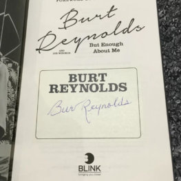 Burt Reynolds Signed Book