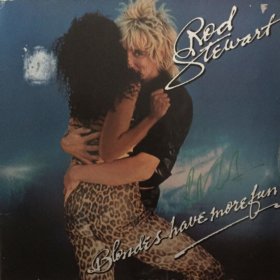 Rod Stewart Hand Signed Blondes Have More Fun LP