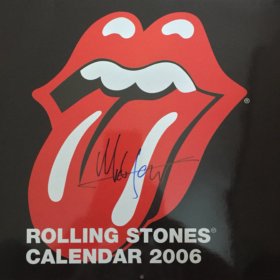 Mick Jagger Hand Signed Rolling Stones Calendar 2006
