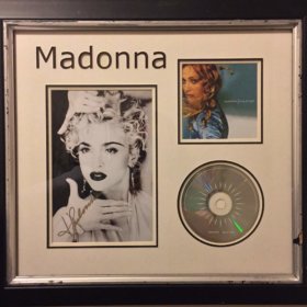Madonna Hand Signed CD Presentation
