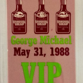 Rare George Michael 1988 VIP Pass