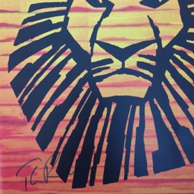 Tim Rice Hand Signed Lion King Theatre Program