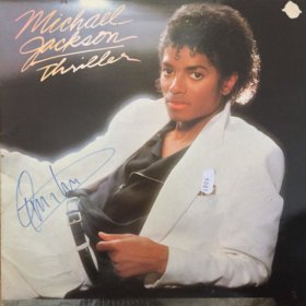 Quincy Jones Hand Signed Michael Jackson Thriller LP