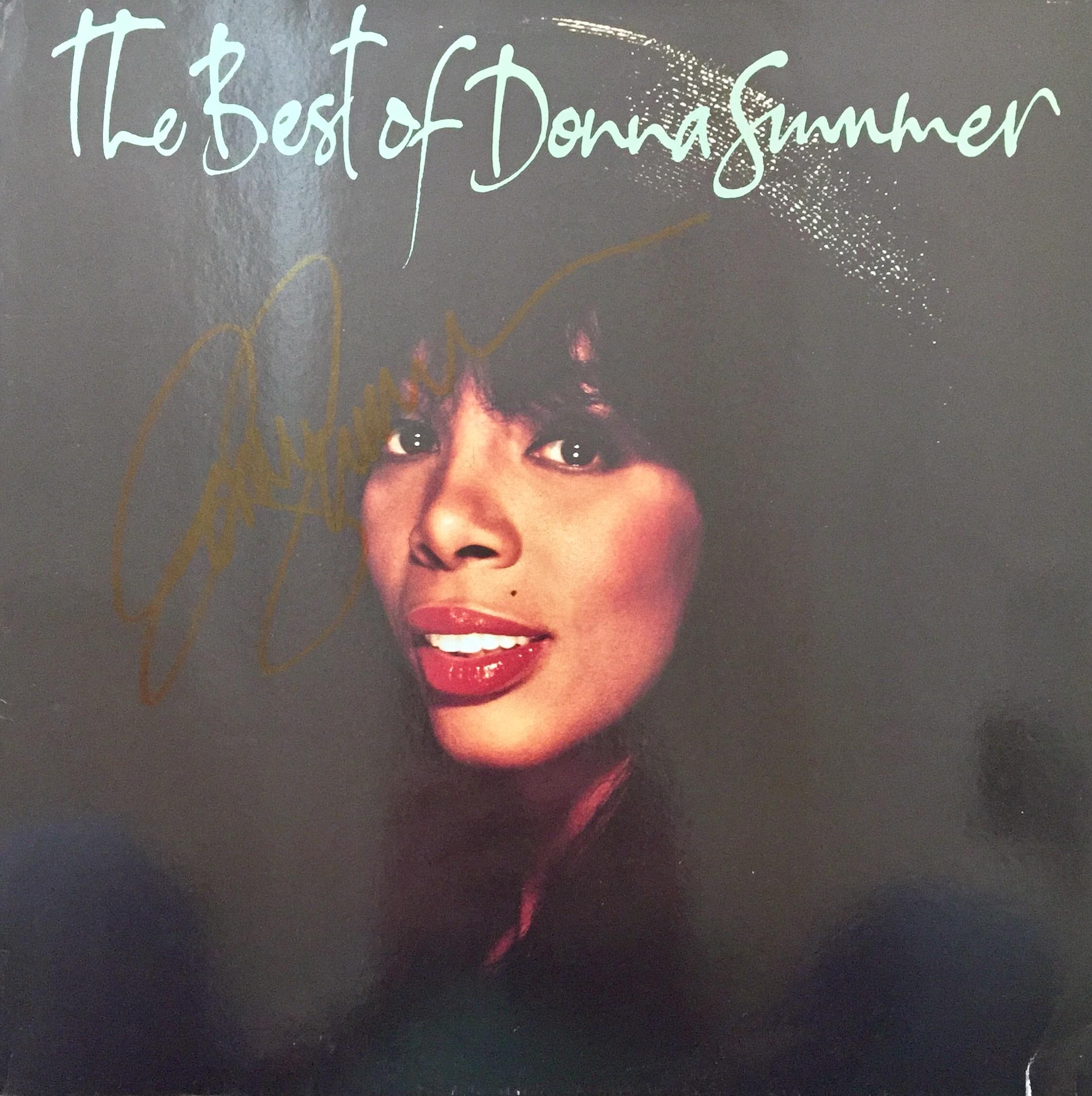 Donna Summer Hand Signed The Best of Donna Summer LP