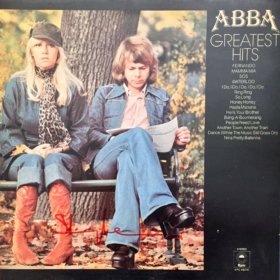 Benny Andersson Hand Signed ABBA Greatest Hits LP