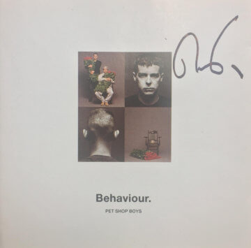 Neil Tennant Hand Signed Behaviour CD