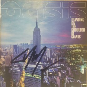 Liam Gallagher Hand Signed Standing on The Shoulder of Giants CD