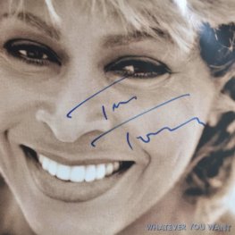 Tina Turner Hand Signed Whatever You Want CD Single