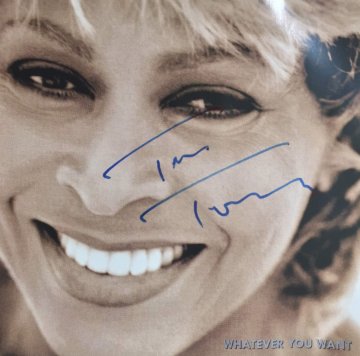 Tina Turner Hand Signed Whatever You Want CD Single