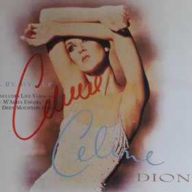 Celine Dion Hand Signed All By Myself CD Single