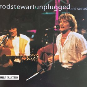 Rod Stewart Hand Signed Unplugged CD