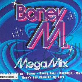 Marcia Barrett Hand Signed Boney M Mega Mix CD Single