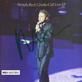 Mick Hucknall Hand Signed Ghetto Girl Live EP CD