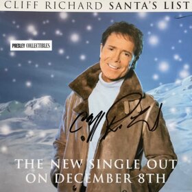 Cliff Richard Signed Promo Card