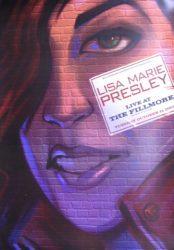 Rare original Lisa Marie Presley concert poster from Fillmore 2003
