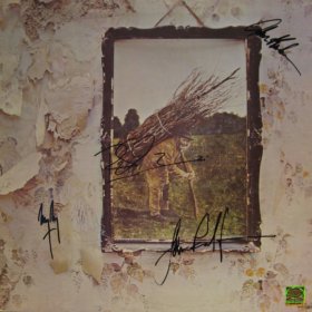 Led Zeppelin Fully Hand Signed IV LP