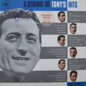 Tony Bennett Hand Signed A String Of Tony's Hits LP