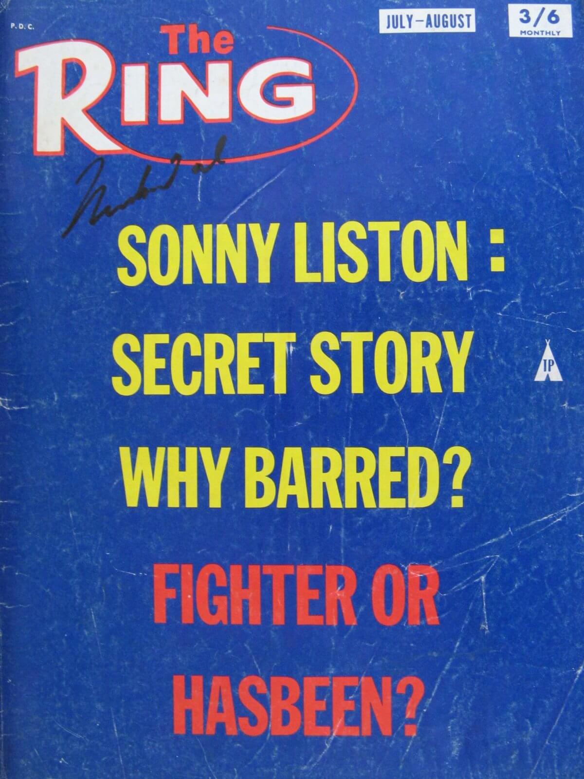 Ali Signed The Ring Magazine July 1968