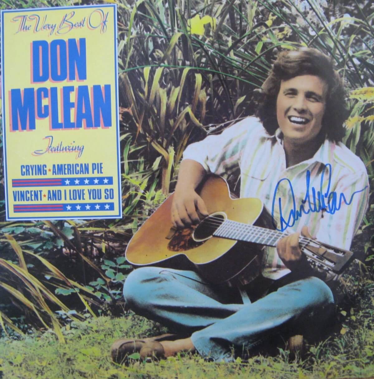 Don McLean Hand Signed The Very Best Of Don McLean LP