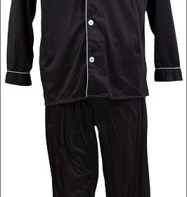 Elvis Presley Owned And Worn Monogrammed Black Pyjamas