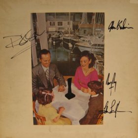 Led Zeppelin Fully Hand Signed Presence LP