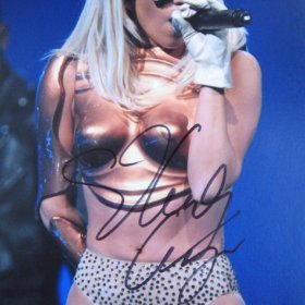 Lady Gaga Autograph