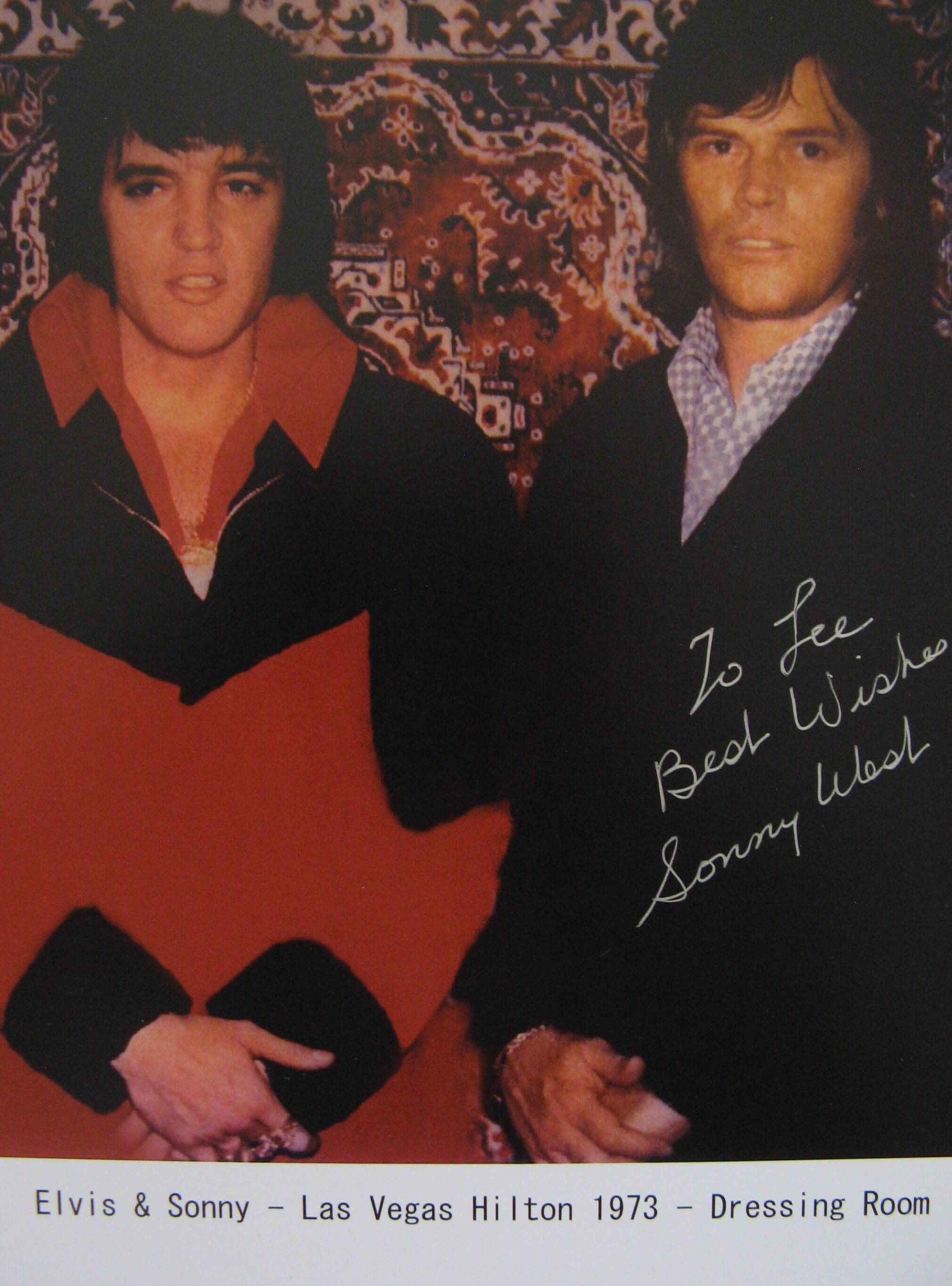 Sonny West: Hand Signed 8.5x11 Elvis Presley Photo - Presley Collectibles