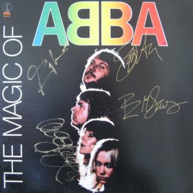 ABBA Fully Hand Signed The Magic Of ABBA Vinyl LP