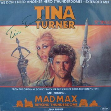 Tina Turner Hand Signed Mad Max Vinyl