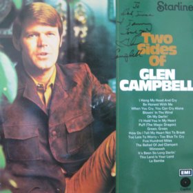 Glen Campbell Hand Signed Two Sides Of Glen Campbell LP