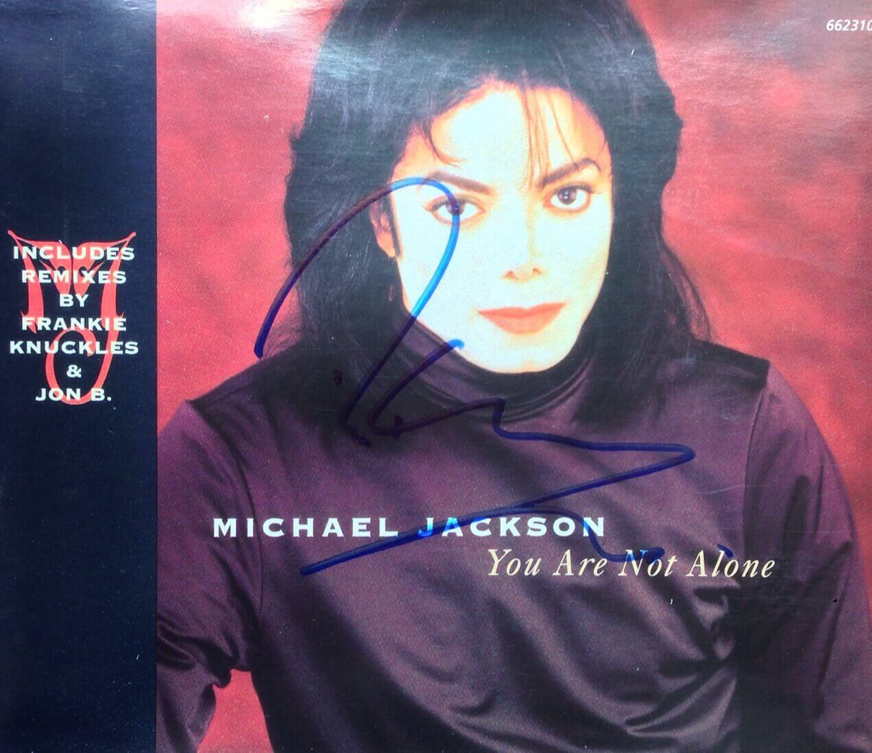 R Kelly Hand Signed Michael Jackson You Are Not Alone Cd Single Presley Collectibles