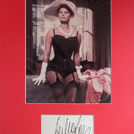 Sophia Loren Signed Card
