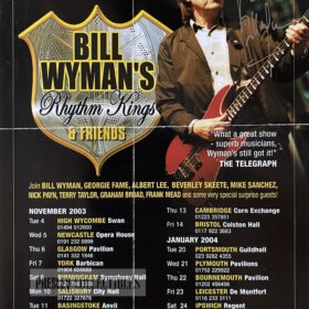 Bill Wyman Autographed Flyer
