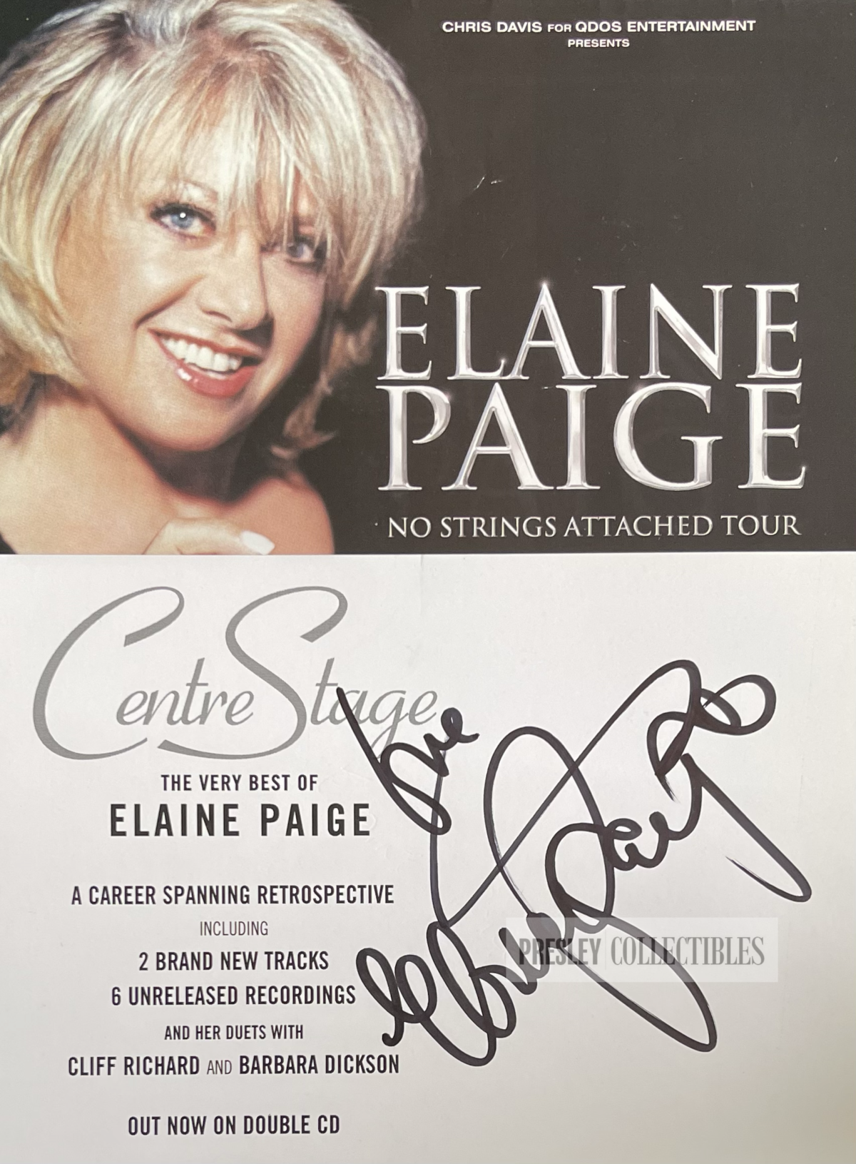 Elaine Paige Autograph