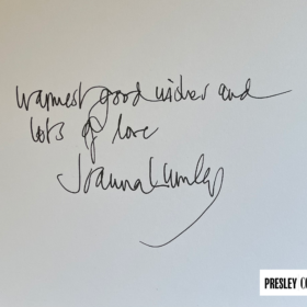 Joanna Lumley Signed Card