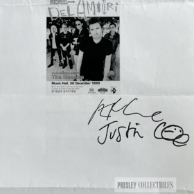 Justin Currie Autograph