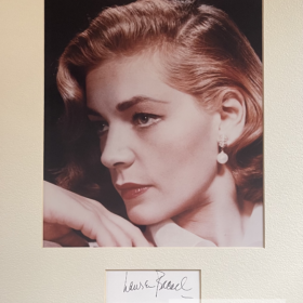 Lauren Bacall Autograph Display