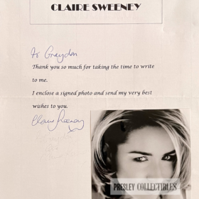 Claire Sweeney Autograph