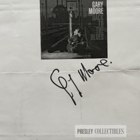 Gary Moore Signed Paperwork
