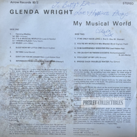 Glenda Wright Autograph