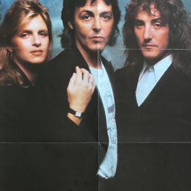 Paul McCartney Wings Signed Poster